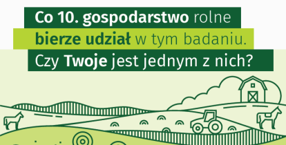 Plakat informacyjny o badaniu GUS.
