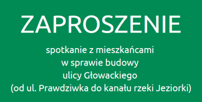 Plakat informujący o spotkaniu
