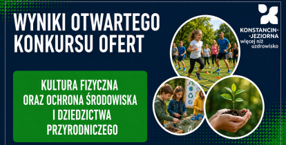 Grafika informuje o wynikach otwartego konkursu ofert na przedsięwzięcia terapeutyczno-profilaktyczne dla rodzin dotkniętych przemocą domową.