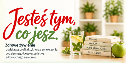 Plakat konferencji jesteś tym, co jesz
