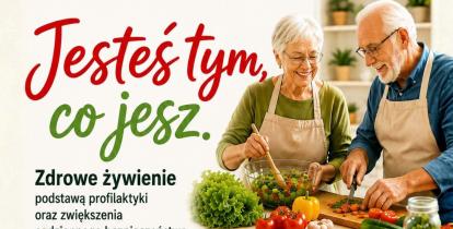 Plakat wydarzenia jesteś tym, co jesz