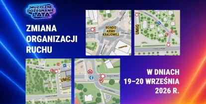 Grafika o zmianie organizacji ruchu