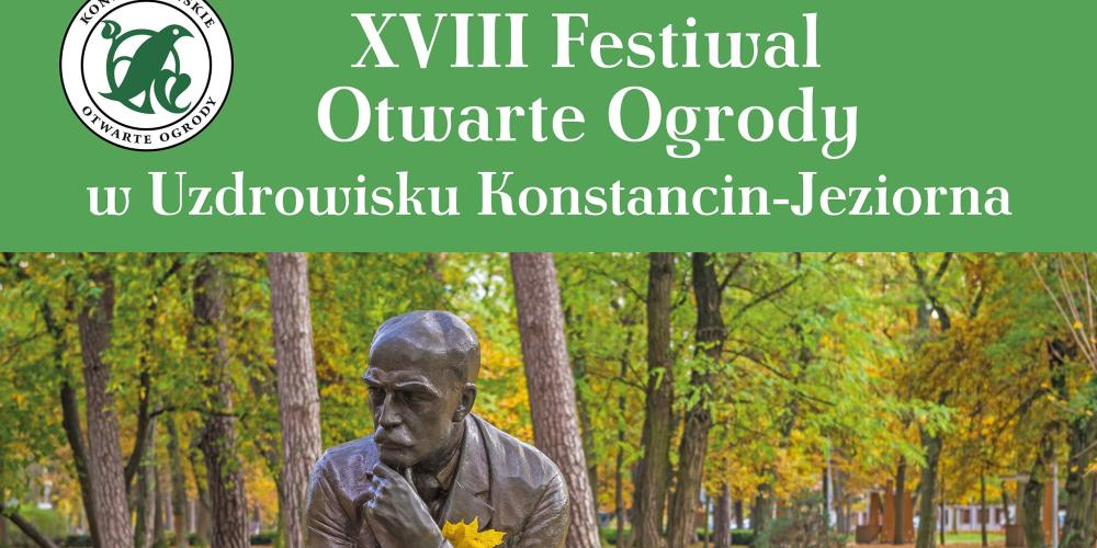 Plakat promujący festiwal Otwarte Ogrody