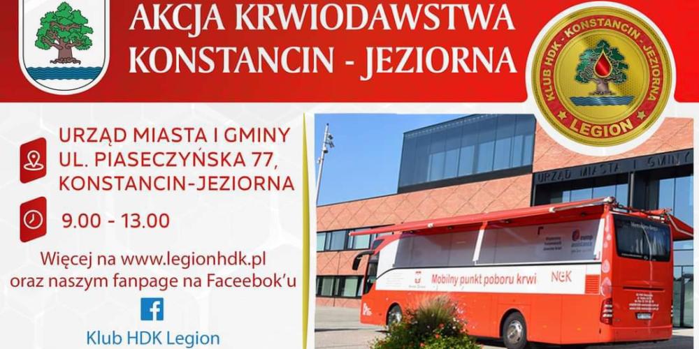 plakat akcja krwiodawstwa