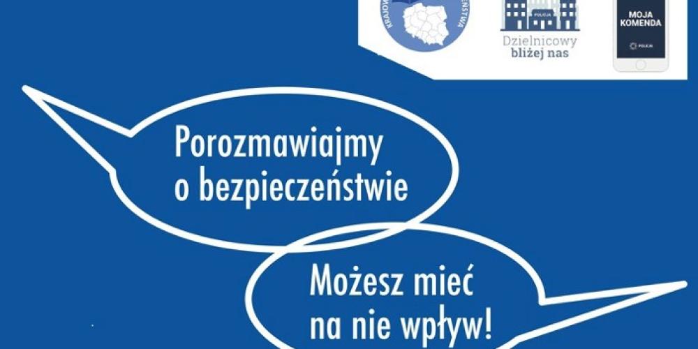 Plakat zapraszający mieszkańców gminy Konstancin-Jeziorna na debatę społeczną na temat bezpieczeństwa, która odbędzie się 25 listopada 2025 r. w Urzędzie Miasta i Gminy.