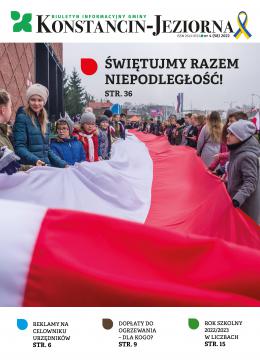 Okładka magazynu samorządowego: Biuletyn Informacyjny Gminy Konstancin-Jeziorna.