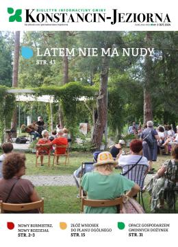 Okładka Biuletynu Informacyjnego Gminy Konstancin-Jeziorna nr 3/2024