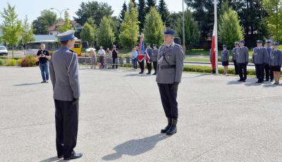 Zdjęcia z uroczystości zorganizowanej z okazji obchodów Święta Policji.