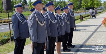 Zdjęcia z uroczystości zorganizowanej z okazji obchodów Święta Policji.