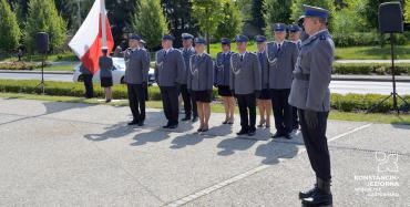 Zdjęcia z uroczystości zorganizowanej z okazji obchodów Święta Policji.