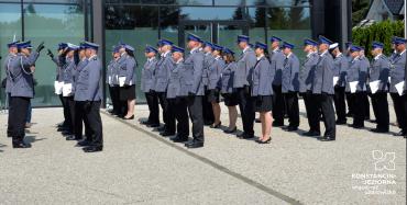 Zdjęcia z uroczystości zorganizowanej z okazji obchodów Święta Policji.