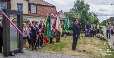 Uroczyste odsłonięcie Macewy Pamięci