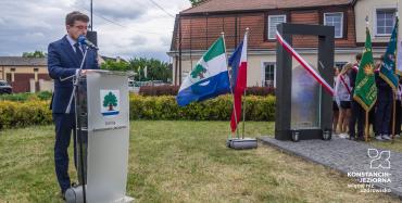 Uroczyste odsłonięcie Macewy Pamięci