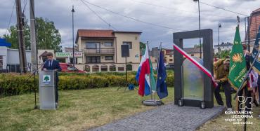 Uroczyste odsłonięcie Macewy Pamięci