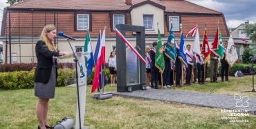 Uroczyste odsłonięcie Macewy Pamięci