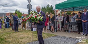 Uroczyste odsłonięcie Macewy Pamięci