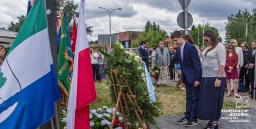 Uroczyste odsłonięcie Macewy Pamięci