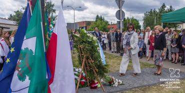 Uroczyste odsłonięcie Macewy Pamięci