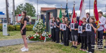 Uroczyste odsłonięcie Macewy Pamięci