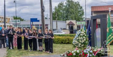Uroczyste odsłonięcie Macewy Pamięci