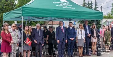 Uroczyste odsłonięcie Macewy Pamięci