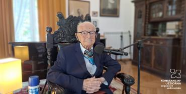 103. urodziny płk. Jana Chojnackiego w Domu Aktora w Skolimowie