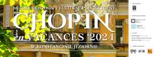 Plakat promujący festiwal „Chopin en Vacances '2024”, treść z plakatu w artykule.