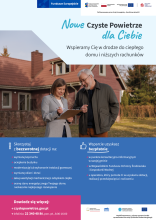 plakat promujący program Czyste powietrze