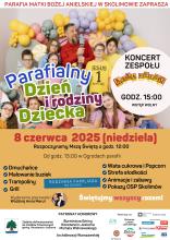Plakat dzień dziecka w parafii