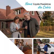 Plakat promujący program Czyste Powietrze.