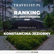 Grafika promocyjna Ranking Polskich Uzdrowisk 2025