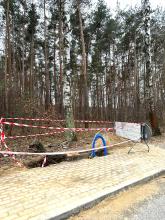 budowa lamp na ulicy Akacjowej