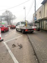 Przystanek autobusowy w remoncie