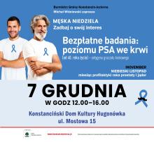 Bezpłatne badania PSA dla panów podczas Jarmarku Świątecznego