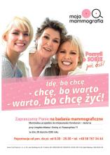 plakat informacyjny mammografii