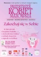 różowy plakat prezentujący wydarzenie