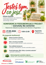 Plakat konferencji jesteś tym, co jesz