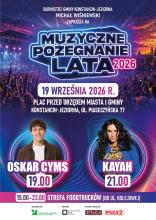 Plakat Muzyczne Pożegnanie Lata