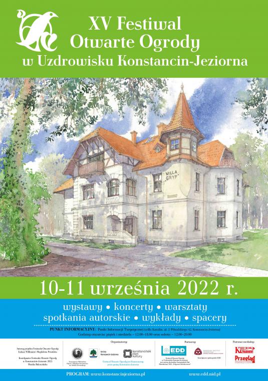 Grafika wektorowa. Akwarela prezentująca zabytkową willę.