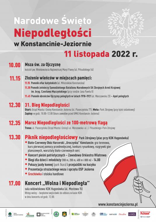 Plakat promujący 11 listopada. Treść jest w artykule.