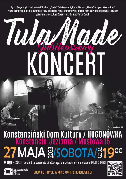 Plakat promujący koncert TulaMade