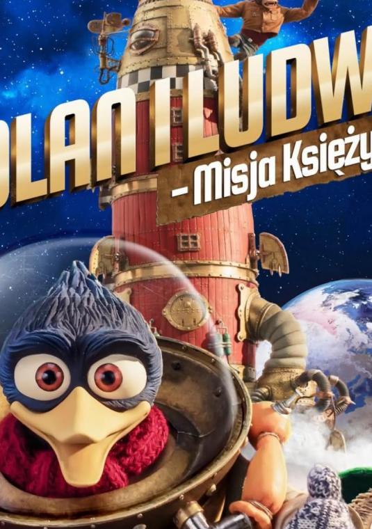 Plakat promujący film: Solan i Ludwik –  Misja Księżyc