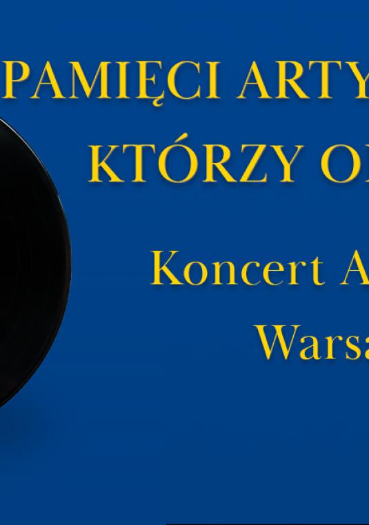 Grafika wektorowa. Plakat promujący koncert.