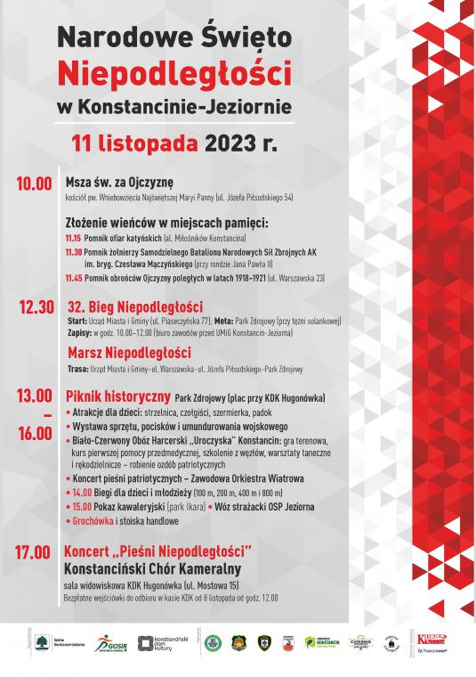 Plakat promujący 11 listopada. Treść jest w artykule.