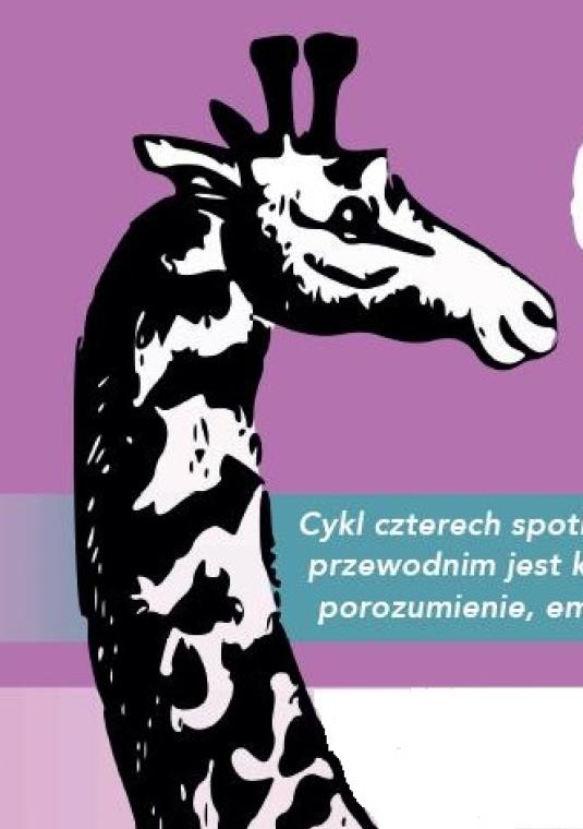 żyrafa na różowym tle