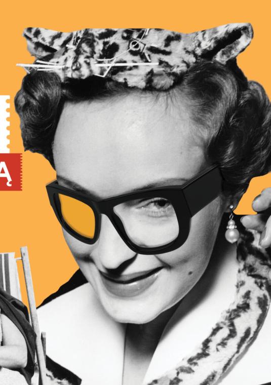 grafika wektorowa na pomarańczowym tekst zaproszenia