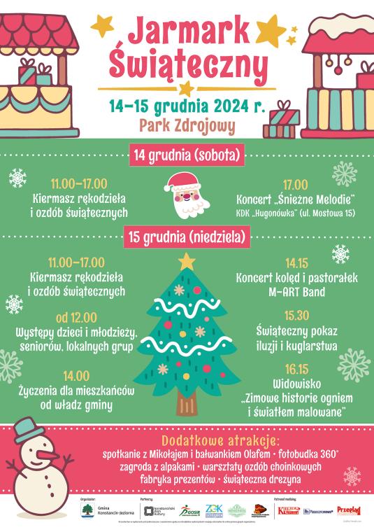Plakat promujący konstanciński jarmark świąteczny.