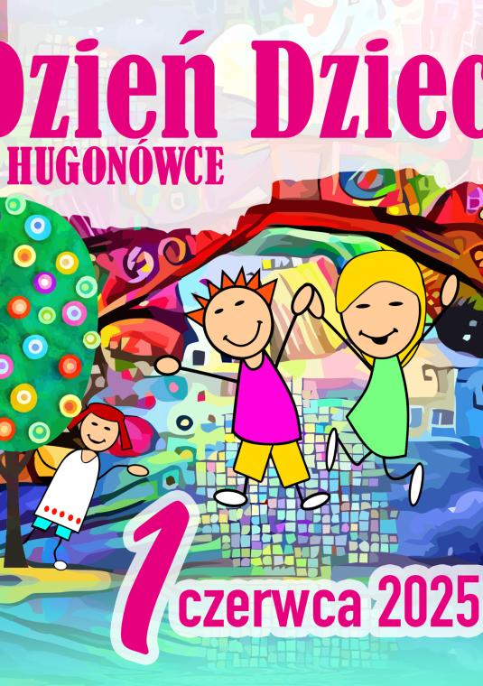 plakat rysunkowy z dziećmi