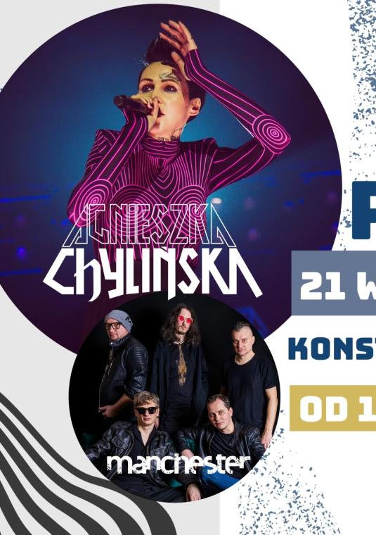 plakat z zapowiedzią koncertu z Agnieszką Chylińską