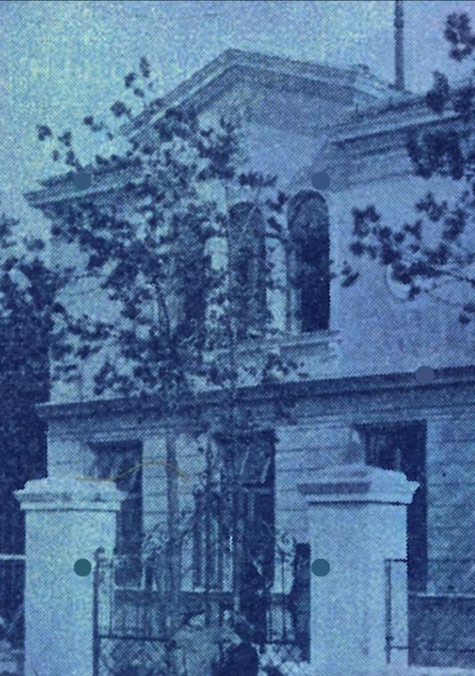 willa Konstancina zdjęcie w niebieskiej sepii